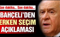 MHP lideri Bahçeli’den erken seçim açıklaması