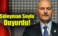 Süleyman Soylu duyurdu