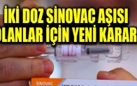 İki doz Sinovac aşısı olanlar için yeni karar!