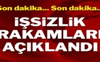 İşsizlik rakamları açıklandı