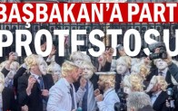 Başbakan’a parti protestosu