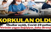 Okullar açıldı Covid-19 vakaları artmaya başladı
