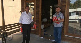 Darende’de taksicilere maske dağıtıldı