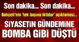 Bahçeli: Üç Hilal’in tek başına iktidarı artık bir zorunluluktur