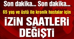 İçişleri’nden yaşlı ve kronik hastalar için yeni genelge