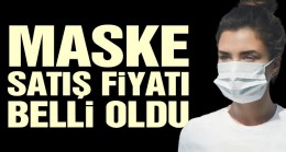 Maske satış fiyatı belli oldu!