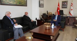 Başbakan Ersin Tatar “British Residents Society” Başkanı Peter Wilkins, kabul etti.