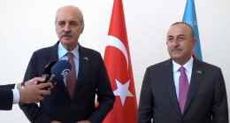Dışişleri Bakanı Mevlüt Çavuşoğlu ve AK Parti Genel Başkan Yardımcısı Numan Kurtulmuş’tan, Azerbaycan Büyükelçiliği’ne ziyaret