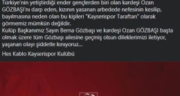 Berna Gözbaşı’nın locasına saldırı