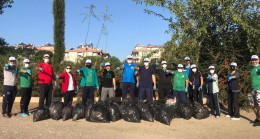 Sporla çevre temizliği yaptılar