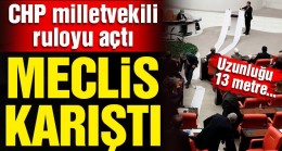 Meclis’te rulolu eylem