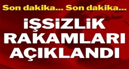 İşsizlik rakamları açıklandı