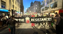 Londra’da İsrail’in Filistin’e yönelik politikaları protesto edildi