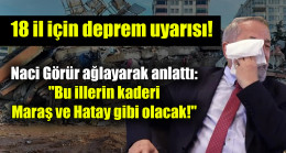 Naci Görür’den 18 il için deprem uyarısı