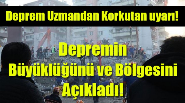 Depremin Büyüklüğünü ve Bölgesini Açıkladı!