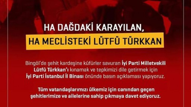 Son dakika haber | 15 Temmuz Vatan Şehitleri ve Gazileri Derneği Başkanı Kılınç’tan İYİ Partili Türkkan’a tepki Açıklaması