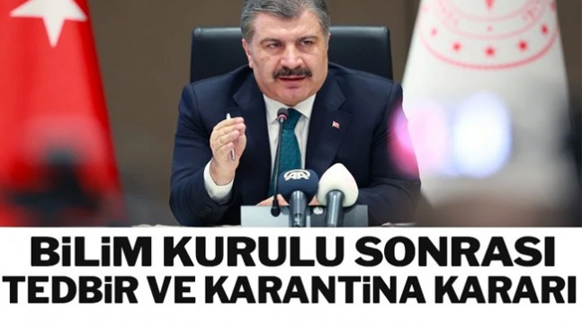 Bakan Koca’dan karantina ve tedbir açıklaması