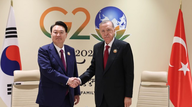 Cumhurbaşkanı Erdoğan, Güney Kore Devlet Başkanı Yoon ile görüştü