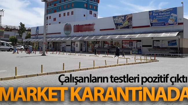 Siirt’te çalışanların bir bölümünün koronavirüs testi pozitif çıkan market kapatıldı