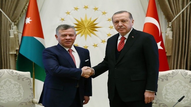 Cumhurbaşkanı Erdoğan, Ürdün Kralı II. Abdullah ile telefonda görüştü