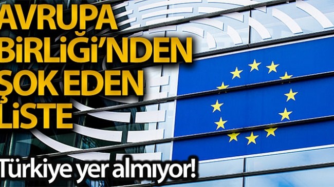 AB seyahat listesini açıkladı