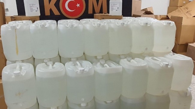 Başkentte etil alkol operasyonu
