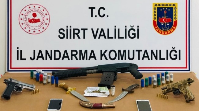 Siirt’te silah kaçakçılığı operasyonu