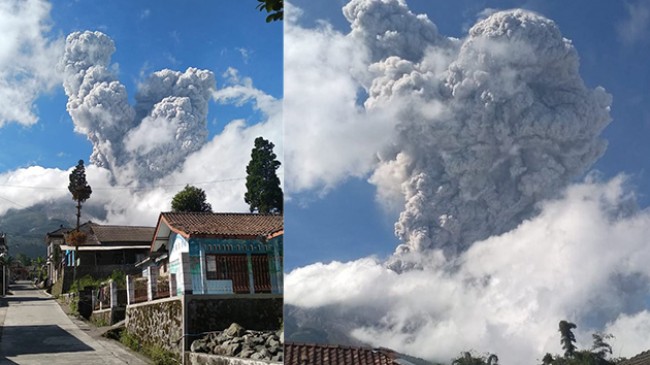 Endonezya’da yanardağda patlama