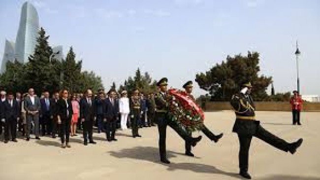 30 Ağustos Zafer Bayramı Azerbaycan’da kutlandı