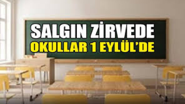 Okullar 1 Eylül’de açılıyor; ‘pandemi tedbirleri’ masada