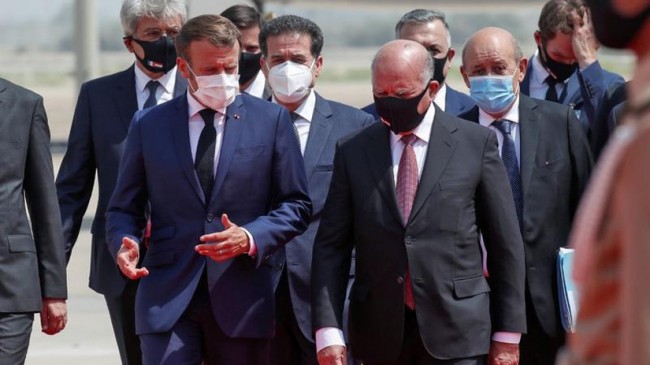 Fransa Cumhurbaşkanı Macron, Bağdat’ta