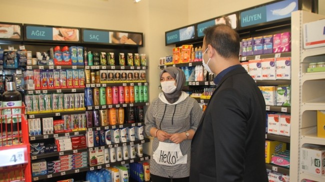 Malazgirt’te korona virüs denetimi