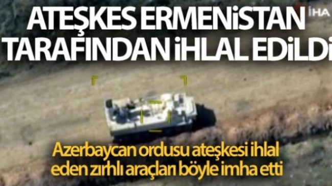 Azerbaycan: “Ateşkes Ermenistan tarafından ihlal edildi”