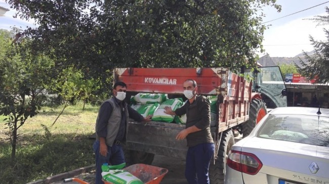 Palu’da 8 ton yem bitkisi dağıtıldı
