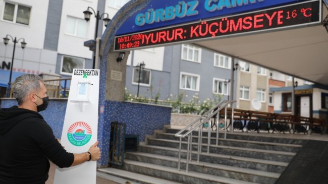 İlkadım’dan camilere ‘hijyen’ desteği
