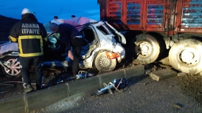 Kozan’da trafik kazası: 1 ölü, 2 yaralı