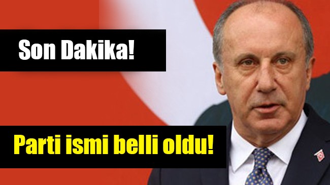 Parti ismi belli oldu