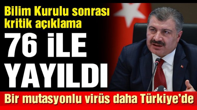 Bakan Fahrettin Koca’dan kritik mutasyon açıklaması