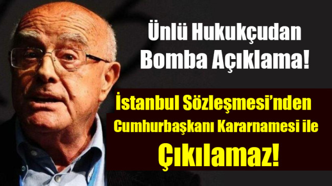 İstanbul Sözleşmesi’nden Cumhurbaşkanlığı Kararnamesi’yle asla çıkılamaz