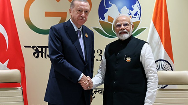 Cumhurbaşkanı Erdoğan, Hindistan Başbakanı Modi’yi kabul etti