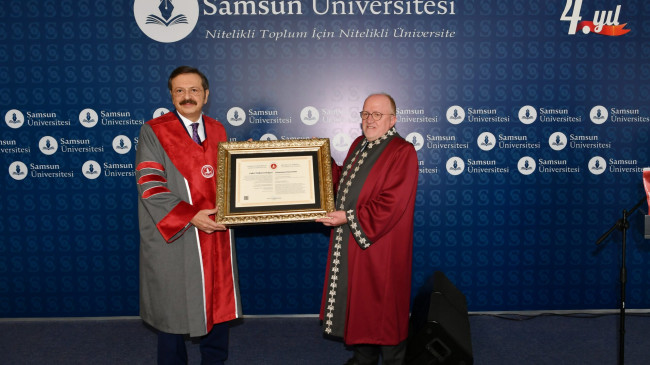 Samsun Üniversitesi’nden Hisarcıklıoğlu’na Fahri Doktora
