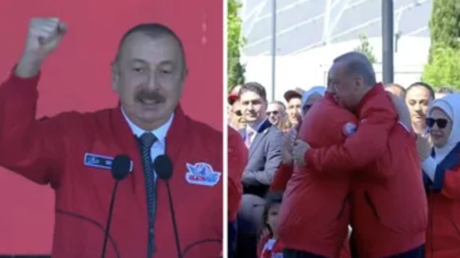 “TEKNOFEST” fuarında “Aliyev’in” sözleri alandakileri coşturdu, Başkan “Erdoğan” ayağa kalkıp sarıldı